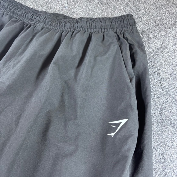 Gymshark Joggers Mens Large Black Elastic Waist Athletic Workout Pants B1A1D - Picture 3 of 5